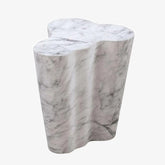 Side Tables for Living Room Luxury Furniture Italian Carrara White Marble Tall Side Tables